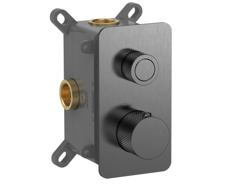 AQM8810GM Встр. термостат на 1 п. с регулировкой напора в комп. с внутр. частью, металл AQM8810GM