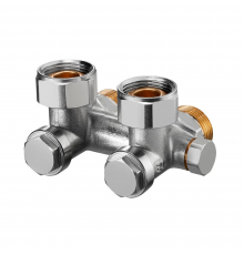 Узел нижнего подключения Oventrop Multiflex V, 3/4НГ х 3/4НР, угловой (СЕ) для заполнения 1016342