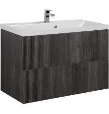 Тумба с раковиной Art Max Verona-Push 90 подвесная, kadena dark