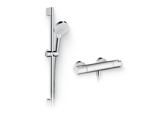 Душевой комплект Термостат Hansgrohe Ecostat 1001 CL ВМ 13211000 для душа + Гарнитур Crometta Vario 650 26532400 Душевой комплект Термостат Hansgrohe Ecostat 1001 CL ВМ 13211000 для душа + Гарнитур Crometta Vario 650 26532400