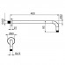 Plumberia Selection IXO Кронштейн для верхнего душа 40см., цвет: брашированая медь. SAT3130RS