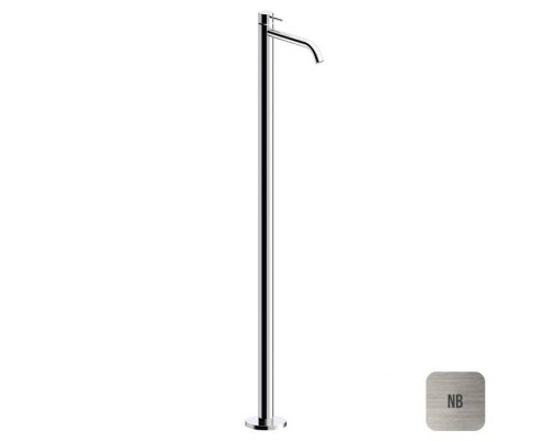 Almar Mixers Смеситель для раковины, напольный, без донного клапана, цвет: никель брашированный. E214007.NB