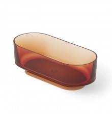 Dea Design Shadow Ванна 170х72х56см., отдельностоящая, Glasstek, прозрачная смола, цвет: Sunset R1. DD8675 1700 R1