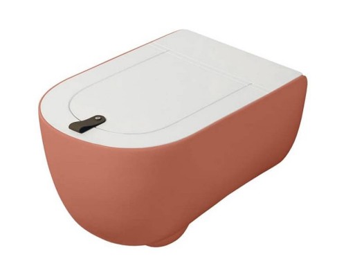 Artceram THE ONE Унитаз подвесной безободковый , 52х35см, с креплениями, цвет: rosso corallo. THV001 14 00 Акция Artceram THE ONE Унитаз подвесной безободковый , 52х35см, с креплениями, цвет: rosso corallo. THV001 14 00 Акция
