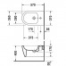 Duravit Me by Starck Биде подвесное 57х37см., 1 отв., с креплением, цвет: белый. 2288150000