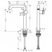 Hansgrohe Tecturis S Смеситель для раковины, 1 отв., с донным клапаном, цвет: хром. 73370000