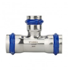 Тройник раструбный Varmega Inox Press переходный 35×22×35 мм. VM719352235