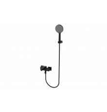 AQM6712MB Imola Смеситель для ванны, с душевым набором, Ø120 мм, 3 режима, Черный матовый AQM6712MB