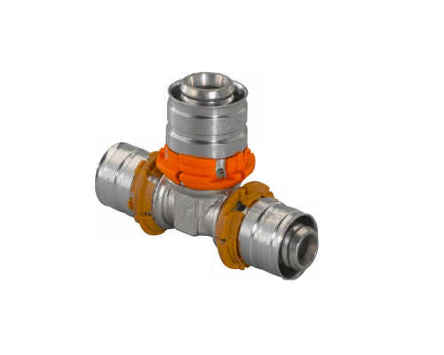 Тройник UPONOR S-PRESS PLUS редукционный латунный 25-16-20 1015000 Тройник UPONOR S-PRESS PLUS редукционный латунный 25-16-20 1015000