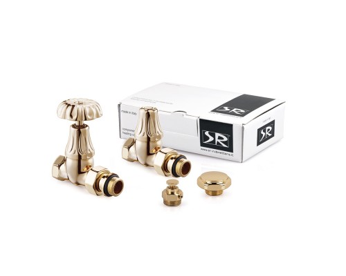 Комплект SR Rubinetterie серия Floral Old Style 1/2 прямой цвет светлое золото K338-1500T000