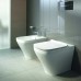 Duravit Me by Starck Биде напольное приставное 37х60 см, с 1 отв. под смеситель, с креплением, цвет: белый. 2284100000