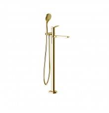 Gessi Rilievo Смесителя для ванны, напольнный, с душевой лейкой, цвет: Gold Brushed CCP. 59131#087