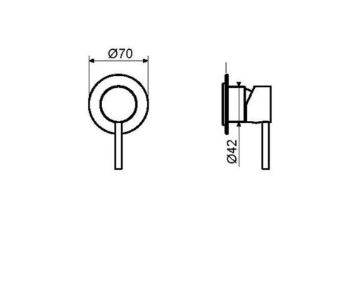 Plumberia Selection IXO Смеситель для душа, встраиваемый, на 1 выход, цвет: хром. INT1135, XO1111CR Plumberia Selection IXO Смеситель для душа, встраиваемый, на 1 выход, цвет: хром. INT1135, XO1111CR