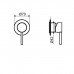 Plumberia Selection IXO Смеситель для душа, встраиваемый, на 1 выход, цвет: хром. INT1135, XO1111CR