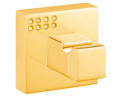 QE 241.51 Крючок одинарный с кристаллами сваровски QE24151