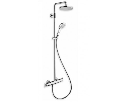 SZ 456 51 (Хром) Смеситель c терм. для душа с верхним и ручным душем SZ45651