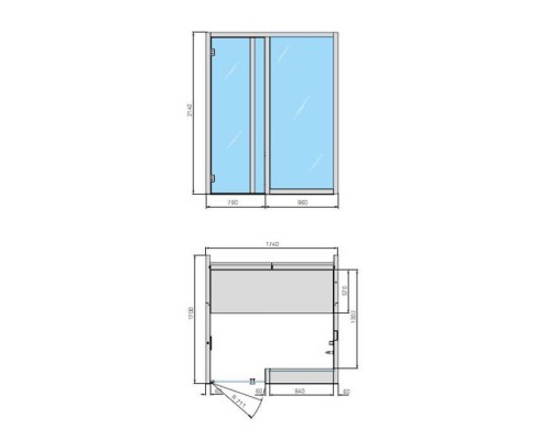 Effegibi Yoku H Glass Хаммам 174x170х214см, в нишу, цвет: осина термообработанная/Calacatta Gold Extra. YO 50 11 0001 Effegibi Yoku H Glass Хаммам 174x170х214см, в нишу, цвет: осина термообработанная/Calacatta Gold Extra. YO 50 11 0001