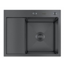 Мойка для кухни HOFFGER 5848R BLACK (Чаша справа)