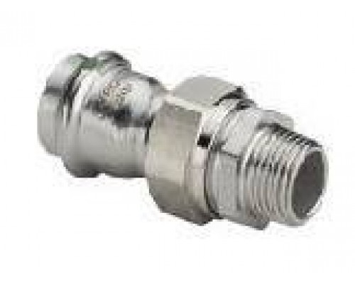 Разьемное соединение, Viega, Sanpress Inox, с SC-Contur, с переходом на наружную резьбу, с плоским уплотнением, 42 x 1 1/2, нержавеющая сталь, модель 2365 Разьемное соединение, Viega, Sanpress Inox, с SC-Contur, с переходом на наружную резьбу, с плоским уплотнением, 42 x 1 1/2, нержавеющая сталь, модель 2365