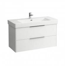 Laufen Base Тумба с раковиной 101х44х53см, 2 ящика, подвесная, цвет: белый глянцевый. 4.0245.2.110.261.1,  8.1396.6.000.104.1