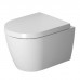 Duravit ME by Starck Унитаз подвесной Compact Rimless без смывного края, с вертикальным смывом, вкл. крепление Durafix, 4,5л., 37x48см, Цвет: Белый. 2530090000