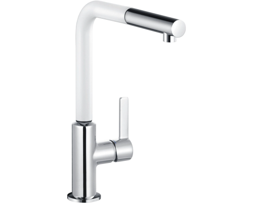 Смеситель для кухни Kludi L-ine S 408519375 белый, хром