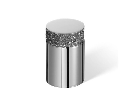 Decor Walther Rocks BMD1 Баночка универсальная 6.5x9.8см, с кристаллами Swarovski, настольная, цвет: хром. 0933700