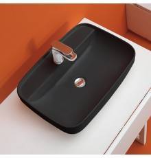 Kerasan Tribeca Раковина 60х43 см, 1 отв., цвет: черный матовый. 514031*1 Nero matt