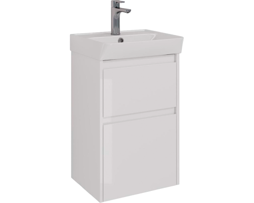 Тумба с раковиной Lemark Combi 45 белая глянцевая Тумба с раковиной Lemark Combi 45 белая глянцевая