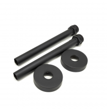 Комплект трубок SR Rubinetterie 15х1,0 с наружной резьбой 1/2х15 и отражателями, цвет черный A491-1500VS15