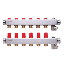 Комплект коллекторов Danfoss SSM-6 для 6 контуров. 088U0806