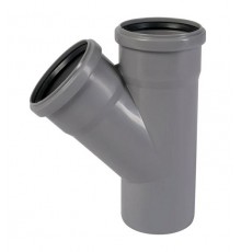 Тройник для внутренней канализации Ostendorf HTEA 75/75*45°. 113200