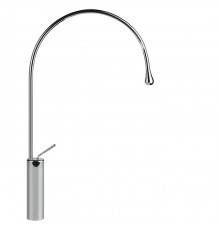 Gessi Goccia Смеситель для раковины на 1 отверстие, излив 387мм R=197, с фиксированным носиком, цвет: хром. 33811#031