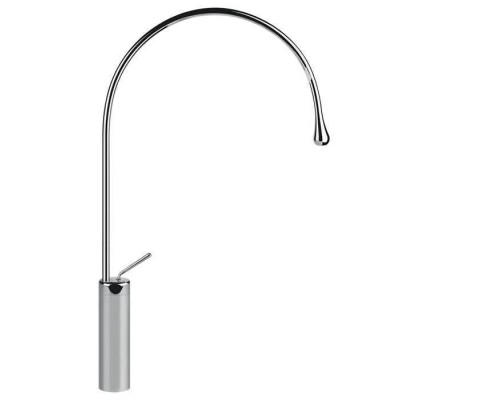 Gessi Goccia Смеситель для раковины на 1 отверстие, излив 387мм R=197, с фиксированным носиком, цвет: хром. 33811#031