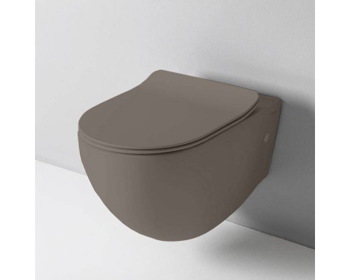 Artceram FILE 2.0 Унитаз подвесной 53х37см, безободковый, с крепежом, цвет: tortora. FLV004 40 00 Artceram FILE 2.0 Унитаз подвесной 53х37см, безободковый, с крепежом, цвет: tortora. FLV004 40 00