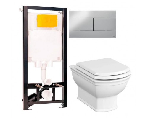 Комплект Унитаз подвесной VitrA Valarte + Крышка 124-003-009 с микролифтом + Инсталляция OLI 80 ECO Sanitarblock mechanic 3 в 1 с кнопкой смыва Комплект Унитаз подвесной VitrA Valarte + Крышка 124-003-009 с микролифтом + Инсталляция OLI 80 ECO Sanitarblock mechanic 3 в 1 с кнопкой смыва