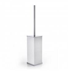 3SC Mood Deluxe White Туалетный ёршик, напольный, композит Solid Surface, цвет: белый матовый/хром . MDW17ASL
