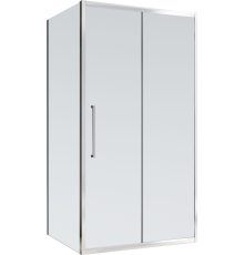 Душевой уголок Abber Schwarzer Diamant AG30140MH-S75M-S75M, 140x75, профиль хром, стекло матовое