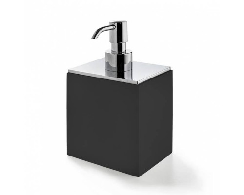 3SC BeMood Black Дозатор настольный 10хh16,5х8 см, цвет: черный/хром. BEMN01DASL 3SC BeMood Black Дозатор настольный 10хh16,5х8 см, цвет: черный/хром. BEMN01DASL