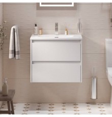 Тумба с раковиной BelBagno Kraft 39 70 bianco opaco, раковина BB-8099-3-70