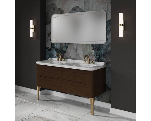 Kerasan Waldorf Комплект подвесной/напольной мебели 150см, с 4 ящиками, цвет: темный орех. 4143K1bi/cr*1, 925446 Kerasan Waldorf Комплект подвесной/напольной мебели 150см, с 4 ящиками, цвет: темный орех. 4143K1bi/cr*1, 925446