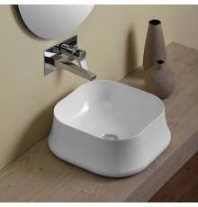 SIMAS Sharp Раковина 42х42 см, без отв., накладная, цвет: белый. SH06bi*0