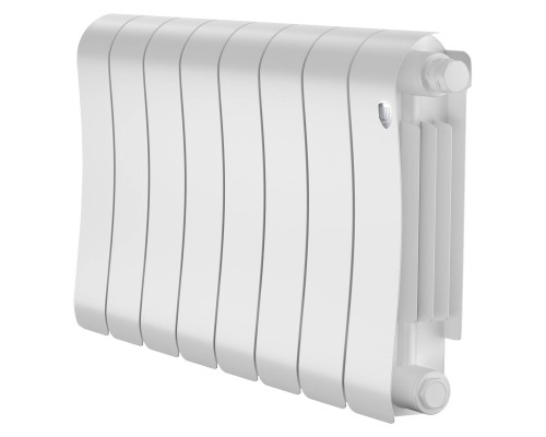 Радиатор биметаллический Royal Thermo Infinity V 300 8 секций, нижнее подключение, Bianco Traffico