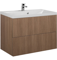 Тумба с раковиной Art Max Verona-Push 80 подвесная, kadena wood