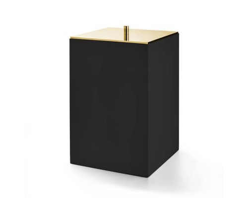 3SC Bemood Black Урна с крышкой 20хh32х20 см, цвет: черный/золото матовое. BEMN64AGO 3SC Bemood Black Урна с крышкой 20хh32х20 см, цвет: черный/золото матовое. BEMN64AGO
