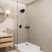 Hansgrohe Crometta S Верхний душ 24см., потолочный/настенный, 1jet, цвет: черный матовый. 27809670, 26723670