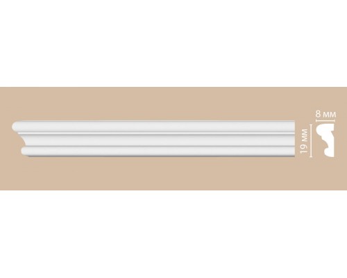 Молдинг гладкий DECOMASTER 97100 (19*8*2400мм)
