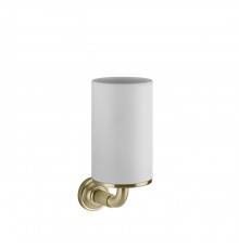 Gessi Venti20 Стакан подвесной, цвет: белый, фурнитура Brushed Brass PVD. 65407#727
