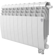 Радиатор биметаллический Royal Thermo BiLiner 350 VR, 10 секций, bianco traffico