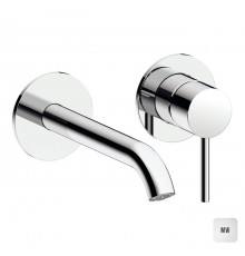 Almar Mixers Смеситель для раковины, настенный, цвет: белый матовый. E210054.MW